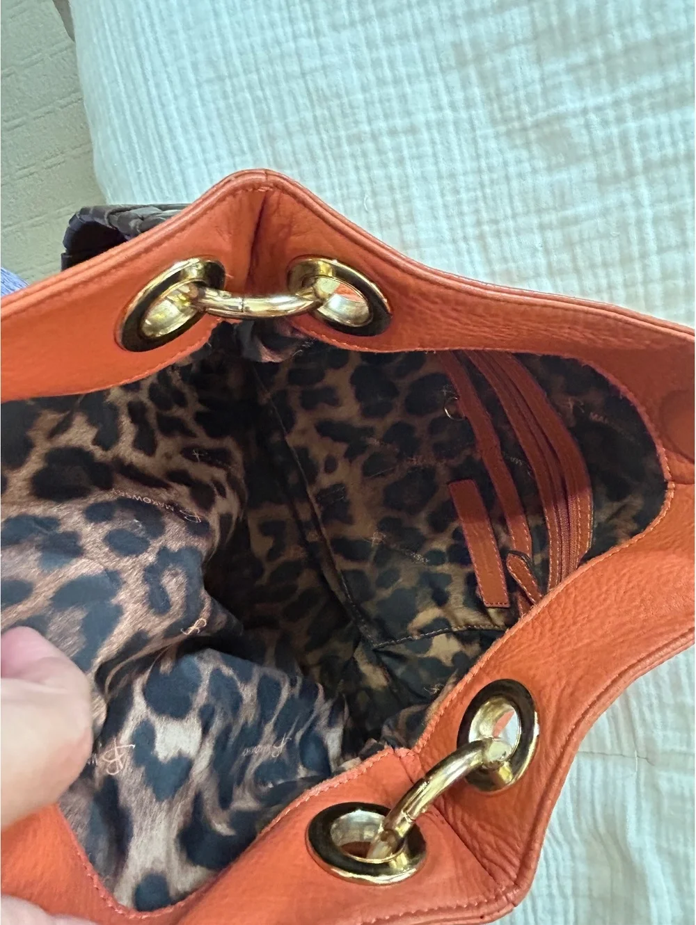 B Makowsky Leather Hobo Shoulder Bag Purse